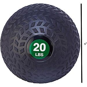 20-Lbs. Fitvids Weighted Medicine Fitness/Workout Slam Ball $14.25