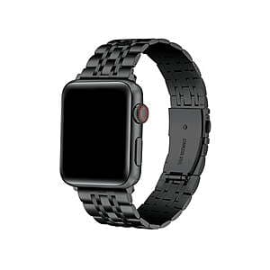 Posh Tech Apple Watch Quinn Studded Stainless Steel Black Band $2.70 & More