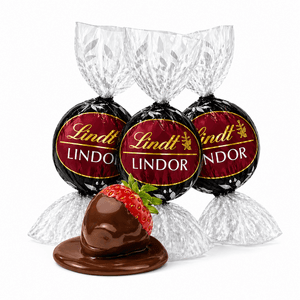 5-lb Lindt LINDOR Dark Strawberry Chocolate Truffles $40 + Free S&H