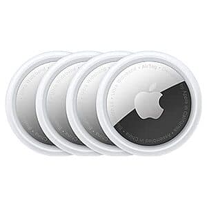 4-Pack Apple AirTag Bluetooth Tracking Devices (1st Generation) $64 + Free Shipping