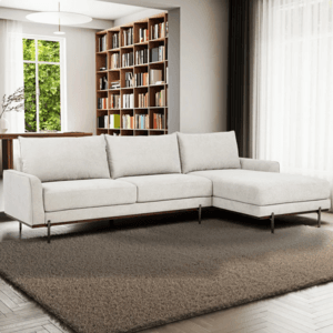 Costco Members: 2-Pc Myla Fabric Sofa Chaise (Taupe) $600 + Free S&H