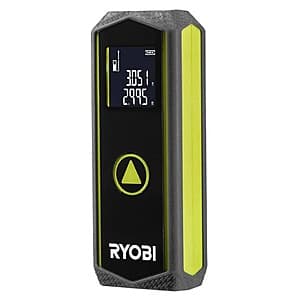 RYOBI 65' Laser Distance Measurer w/ Built-in Memory $29.95 + Free Shipping