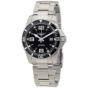 41mm Longines HydroConquest Stainless Steel Automatic Black Dial Watch $965 + Free Shipping