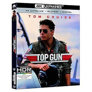 Top Gun (4K UHD + Blu-ray + Digital) $8.50