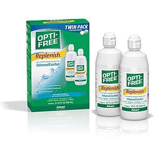 2-Count 10-Oz Opti-Free Replenish Contact Lens Cleaning Solution $7.85 w/ Subscribe & Save