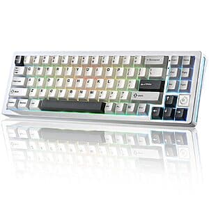 Yunzii AL71 CNC Aluminum 75% Mechanical Keyboard (Silver, Crystal White Switch) $45 + Free Shipping
