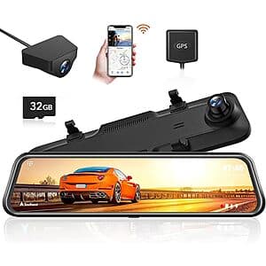 Prime Members: 12" WOLFBOX G840H 2.5K WiFi Mirror Dash Cam (front/rear) $89.10 + Free Shipping