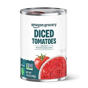 14.5-Oz Amazon Fresh Diced Canned Tomatoes In Tomato Juice $0.70 w/ S&S