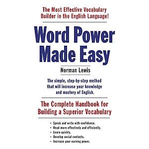 Word Power Made Easy by Norman Lewis (eBook) $2