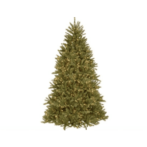 7.5' National Tree Company Dunhill Fir Pre-Lit Artificial Full Christmas Tree w/ Stand $77 + Free Shipping w/ Prime
