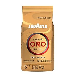 2.2-Lb Lavazza Qualita Oro Whole Bean Blend Coffee (Medium Roast) $12.75 w/ Subscribe & Save