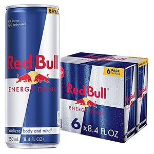 6-Pack 8.4-Oz Red Bull Energy Drink (Original) $6.20 w/ Subscribe & Save