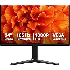 24" Amazon Basics 165Hz 1080p 1ms IPS Adaptive Sync Gaming Monitor $86.90 + Free S&H
