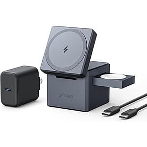 Anker 15W 3-in-1 MagSafe Wireless Charging Cube $65 + Free S&H w/ Prime