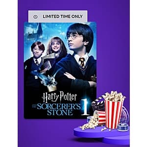 Xfinity Rewards Members: Harry Potter and the Sorcerer's Stone (Digital HD Film) Free