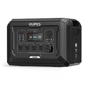 OUPES Mega 2 2048Wh 2500W LiFePO4 Portable Power Station $645 + Free Shipping