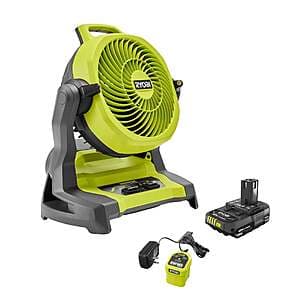 Refurb: RYOBI 18V One+ 7.5" Bucket Top Misting Fan w/ 1.5Ah Battery & Charger $40 + $2.50 S&H