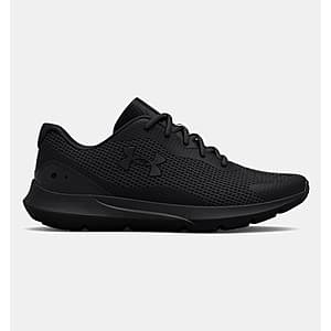Under Armour Men's UA Surge 3 Running Shoes (Black, Limited Sizes) $23.95 + Free S&H on $99+