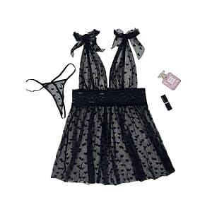 Avidlove Lace Babydoll Lingerie Set Mesh Nightgown (various) $5