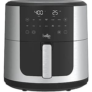 8-Qt bella PRO SmartCrisp Touchscreen Air Fryer (Stainless Steel) $40 + Free Shipping
