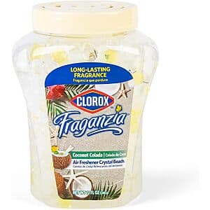 12-oz Clorox Fraganzia Crystal Beads Air Freshener Gel (Coconut Colada) $1.25 w/ S&S