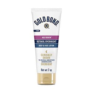 7oz. Gold Bond Age Renew Retinol Overnight Body & Face Lotion $3.20 w/ Subscribe & Save