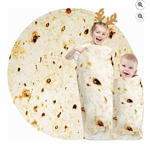 40" Burrito Tortilla Blanket $3