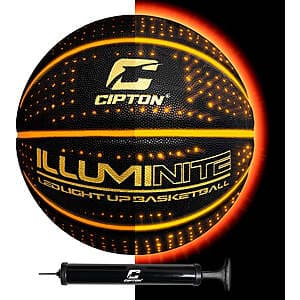 Official Cipton Illuminite LED Light Up Basketball w/ Air Pump (League Size) $29 + Free S/H