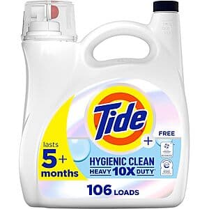 149-Oz Tide Hygienic Clean Heavy Duty Liquid Laundry Detergent (Unscented) $14.20 w/ Subscribe & Save
