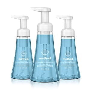 Select Accts: 3pk 10oz Method Foaming Hand Soap (Sea Minerals) $7.85 w/ S&S