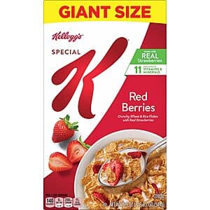 19.2-Oz Kellogg's Special K Breakfast Cereal (Red Berries) $3.40 w/ Subscribe & Save