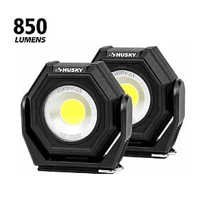 2-Pk Husky 850lm Compact Rechargeable Utility Light $14.90 + Free S&H