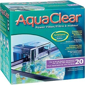 Fluval Aquarium Power Filters: Aquaclear: 50 $30, Aquaclear 20 $20 + Free Shipping & More