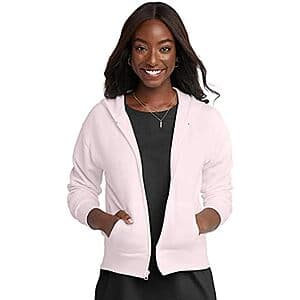 Hanes Women's Ecosmart Full Zip Fleece Hoodie (various colors) $8