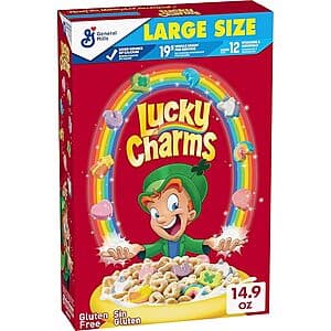 14.9-Oz Lucky Charms Gluten Free Cereal w/ Marshmallows $2.60 w/ Subscribe & Save