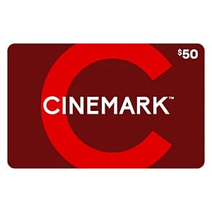 Costco Members: $50 Cinemark Theatres Gift Card (Email Delivery) $35
