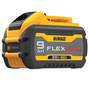 9Ah DEWALT FLEXVOLT 20V/60V MAX Battery (DCB609) $125 + Free S&H on $150+
