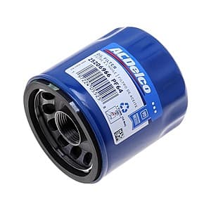 ACDelco GM Genuine Parts AC Oil Filter model PF64 in its packaging.