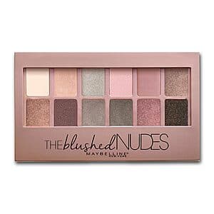 12-Color Maybelline The Blushed Nudes Eyeshadow Makeup Palette $4.15 w/ Subscribe & Save