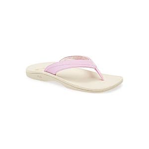 OluKai Women's Ohana Flip-Flop Sandals (Pink/Tapa) $28 + Free Shipping