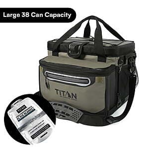 38-Can Arctic Zone Titan Zipperless Soft Cooler w/ Ice Blanket (4 Colors) $25