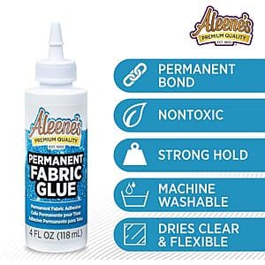 4oz. Aleene's Permanent Fabric Adhesive Glue $3