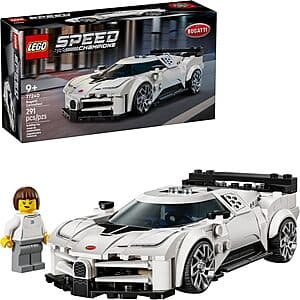 291-Piece LEGO Speed Champions Bugatti Centodieci Hyper Sports Car Building Set $22