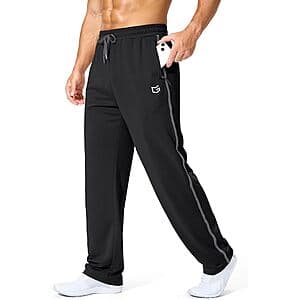 G Gradual Men's Quick Dry Mesh Sweatpants w/ Zipper Pockets (various) $14.80