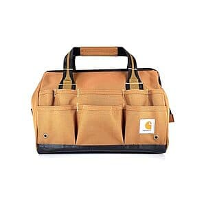 14" Carhartt Gear 25-Pocket Heavyweight Tool Bag $30 + Free S&H w/ Prime