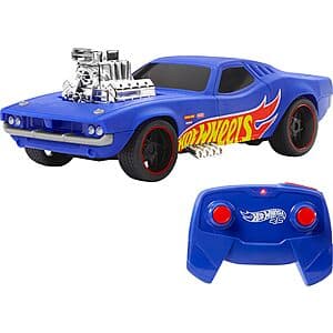 Hot Wheels Remote-Control 1:16 Scale Rodger Dodger Toy Car (50th Anniv Edition) $15