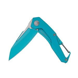 2.5" Kershaw Reverb 8Cr13MoV Manual Open Pocket Knife (Teal) $24 or Less