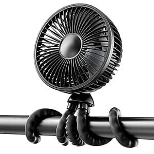Gaiatop 4-Speed Rechargeable Oscillating Personal & Stroller Fan (6 Colors) $10.50