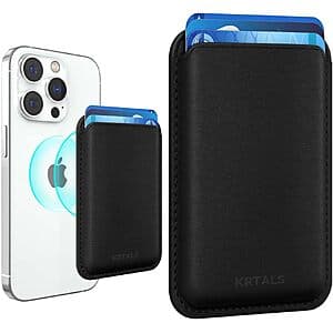 KRTALS Magnetic MagSafe Phone Card Holder w/ RFID Blocking (Various Colors) $6