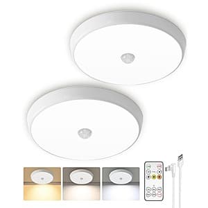 2-Pack EZVALO 10000mAh Motion Sensor Dimmable Light w/ Remote $22.20 + Free Shipping